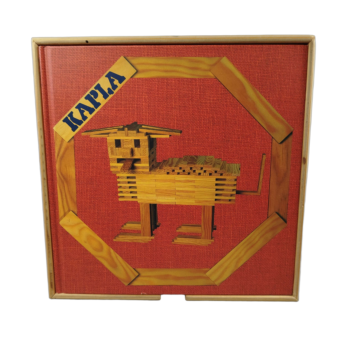 Kapla 280 Holzkiste & Buch Holzbaukasten