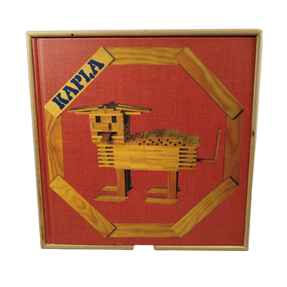 Kapla 280 Holzkiste & Buch Holzbaukasten