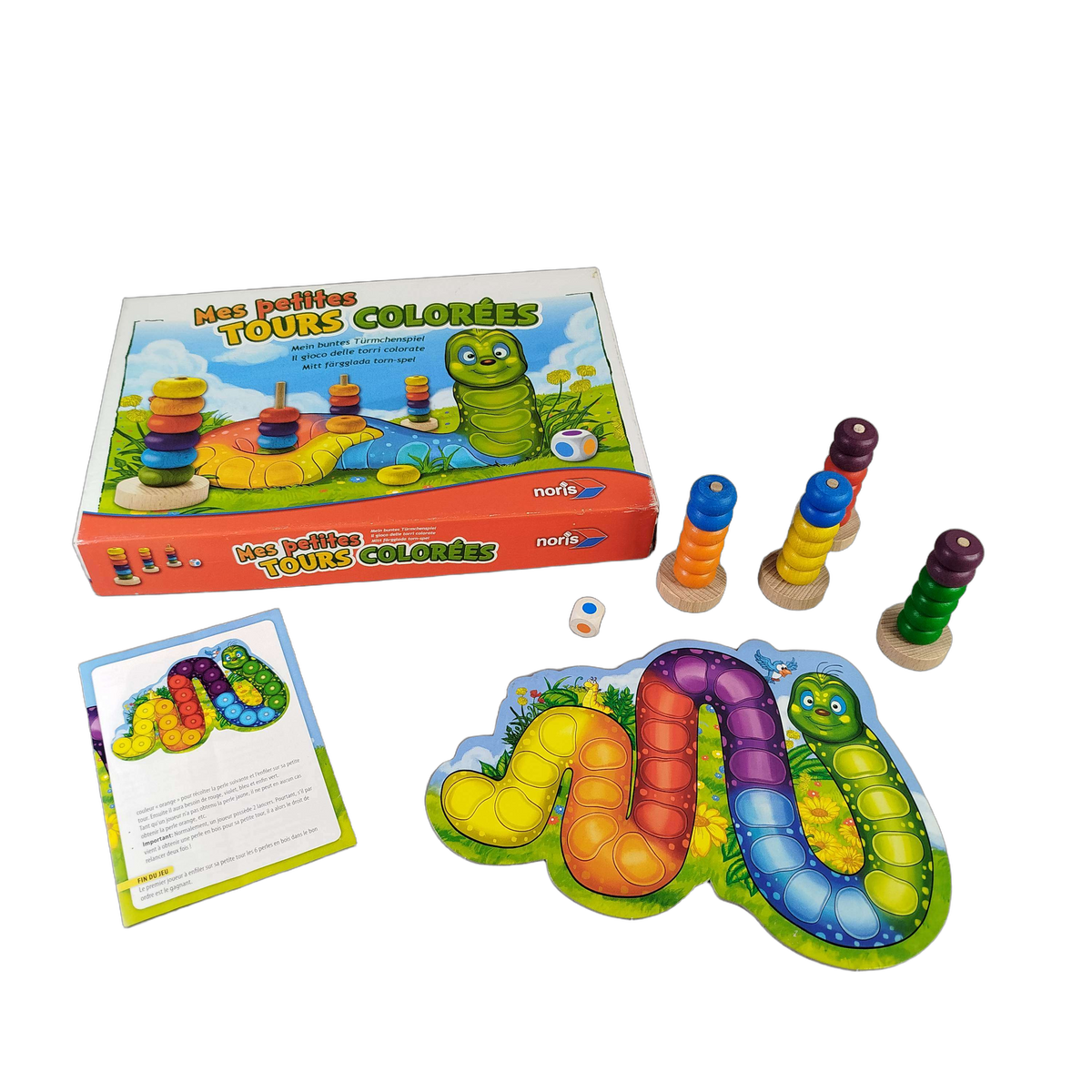 Noris Mein buntes Türmchenspiel 609951379 Kinderspiel & Stapelspiel