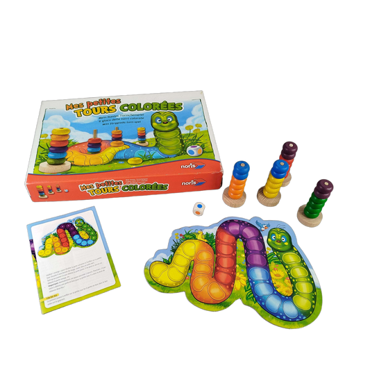 Noris Mein buntes Türmchenspiel 609951379 Kinderspiel & Stapelspiel