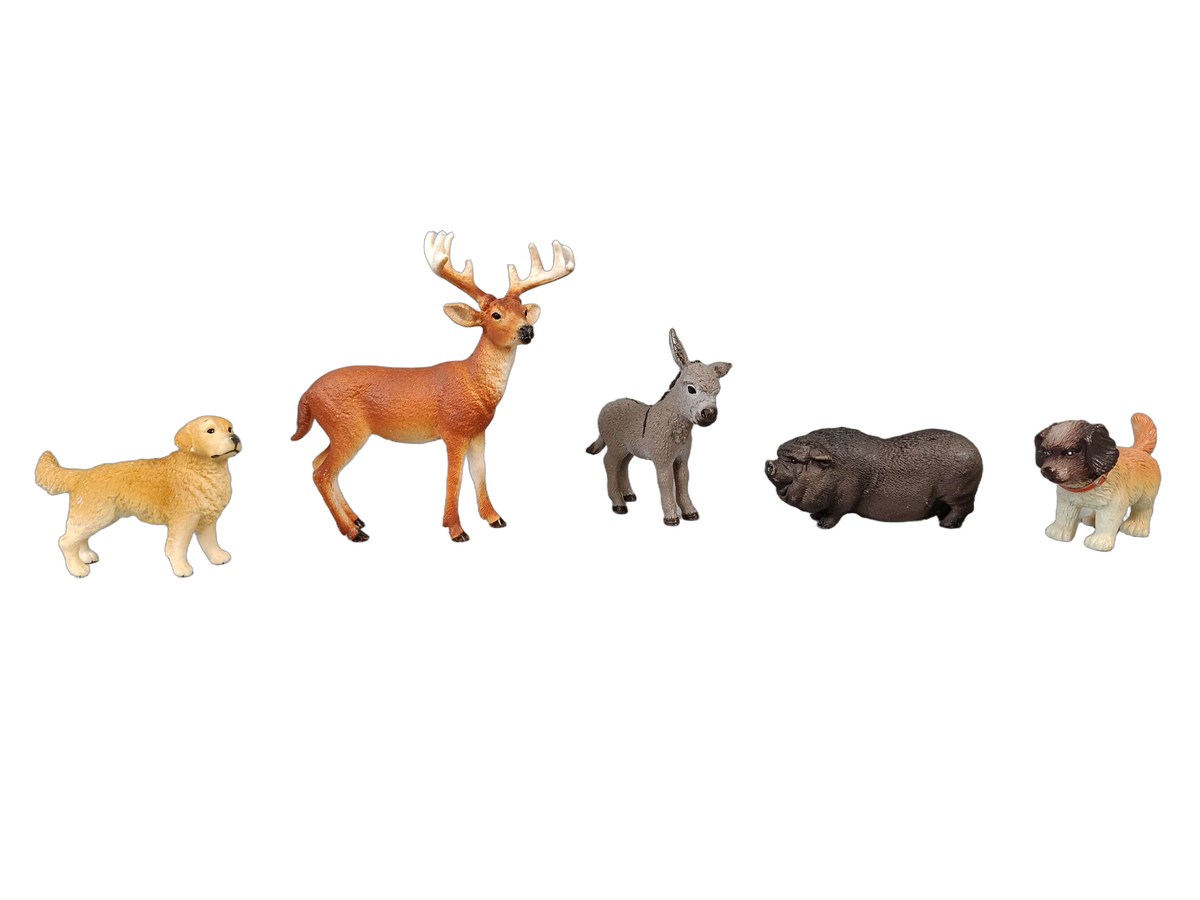 Schleich Tiere Bundle Bauernhof & Wildtiere 10 Teile Tierfiguren