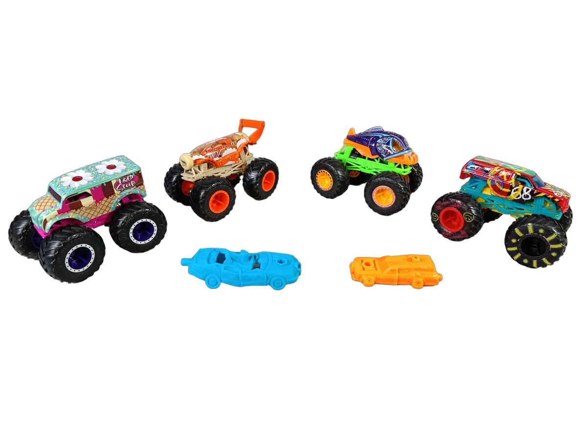 Mattel Bundle Hot Wheels Set von 6 Monstertrucks & Autos