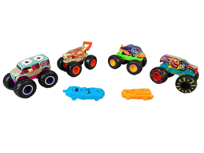 Mattel Bundle Hot Wheels Set von 6 Monstertrucks & Autos