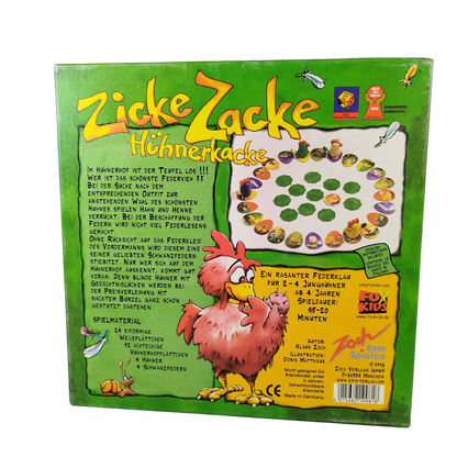 Zoch Zicke Zacke Hühnerkacke Brettspiel Kinderspiel & Merkspiel