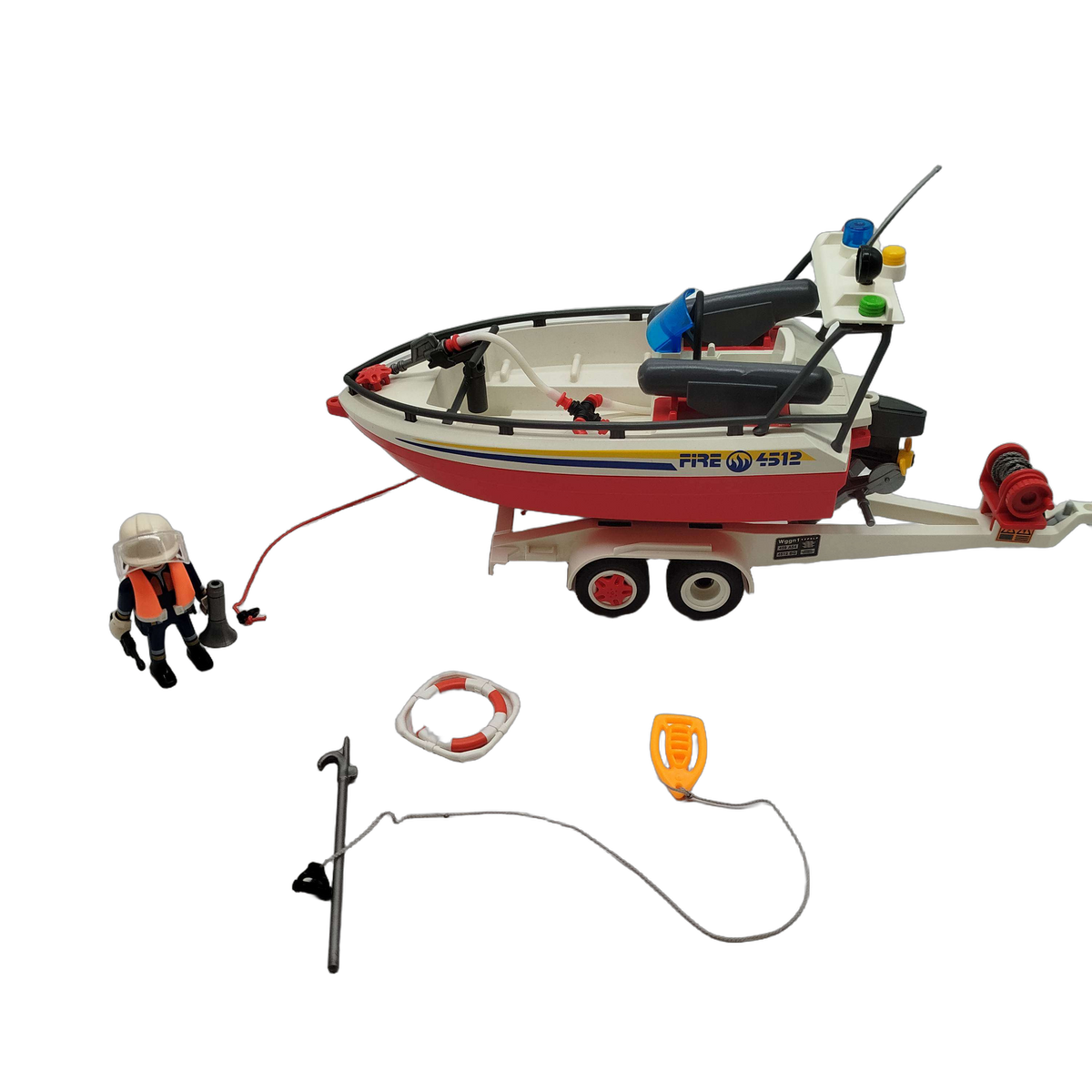 Playmobil Feuerwehrboot auf Trailer 4512 Boot