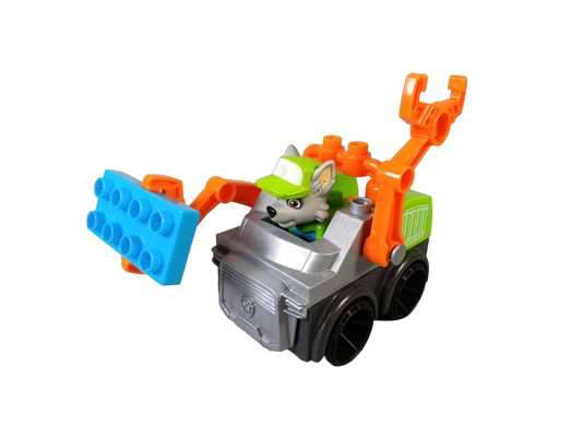 Mega Bloks PAW Patrol Rocky Recycling-LKW mit Greifarm Bauset