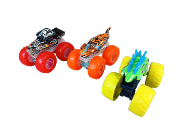 Hot Wheels Bundle Fuel N Go 3x Monstertrucks mit Transportkoffer