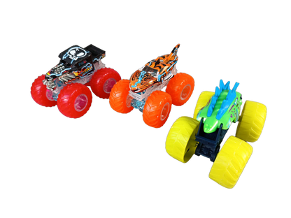Hot Wheels Bundle Fuel N Go 3x Monstertrucks mit Transportkoffer