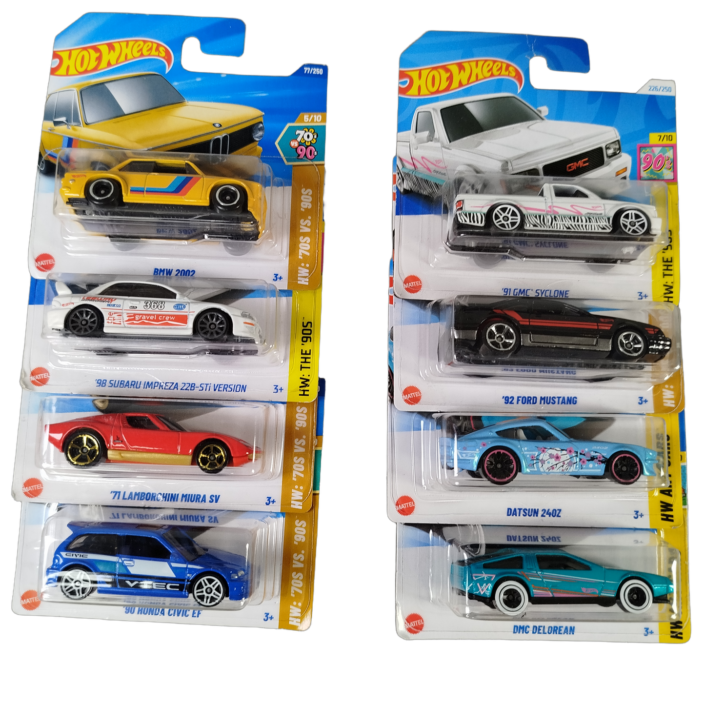 Hot Wheels Bundle 70s vs. 90s & The 90s Set von 11 Modellautos, Neu