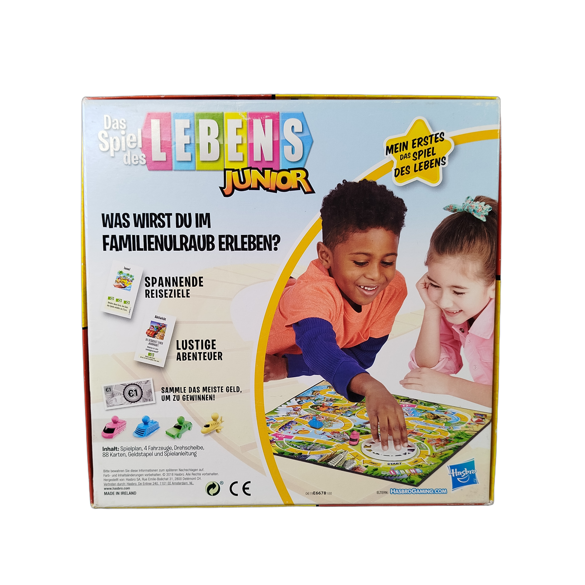 Hasbro Das Spiel des Lebens Junior E4678 Brettspiel