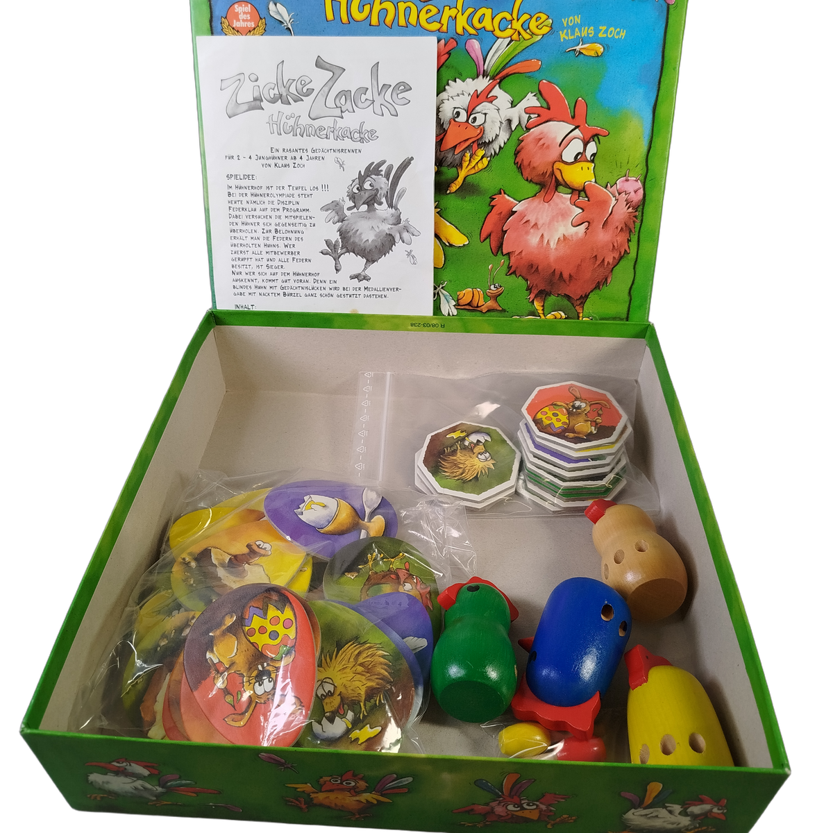 Zoch Zicke Zacke Hühnerkacke Brettspiel Kinderspiel & Merkspiel