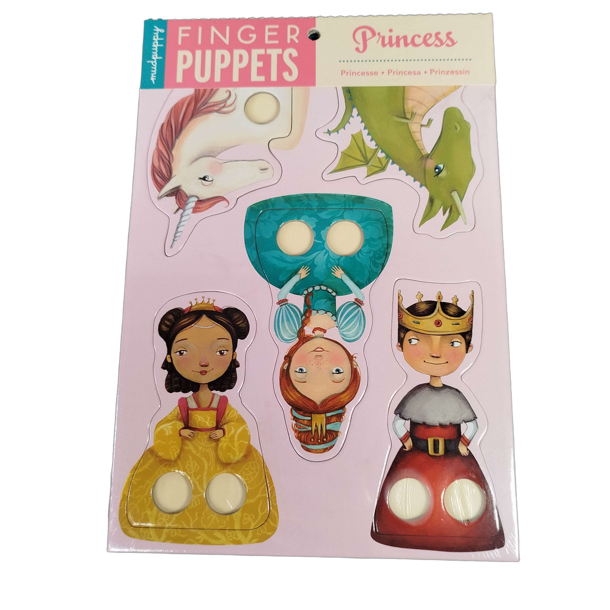 Mudpuppy Bundle Party Animals & Princess Set von 12 Fingerpuppen, Neu