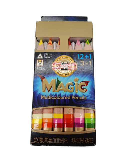Koh-I-Noor Hardtmuth Magic 12+1 3404N Mehrfarbstifte, Neu