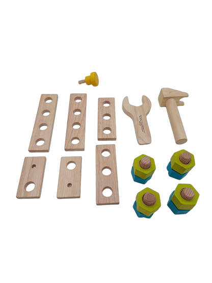 PlanToys Holz Werkbank für Kinder mit Zubehör