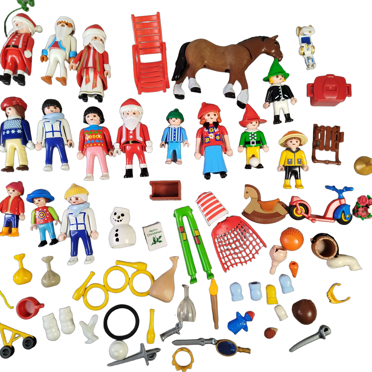 Playmobil Bundle Weihnachtsmarkt großes Set Figuren & Marktstand