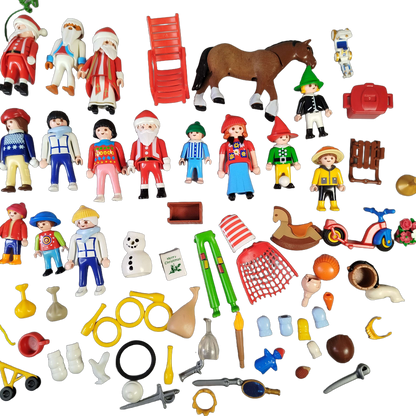 Playmobil Bundle Weihnachtsmarkt großes Set Figuren & Marktstand