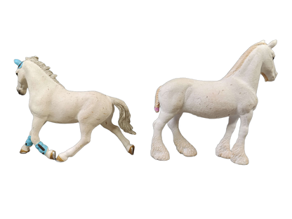 Schleich Tiere Bundle 4 Teile Pferde & Reiterfiguren Knabstrupper