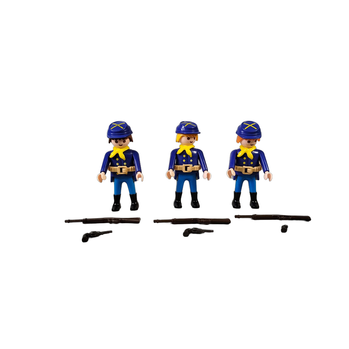 Playmobil 3 Nordstaatler 7047 Western Soldaten Figuren