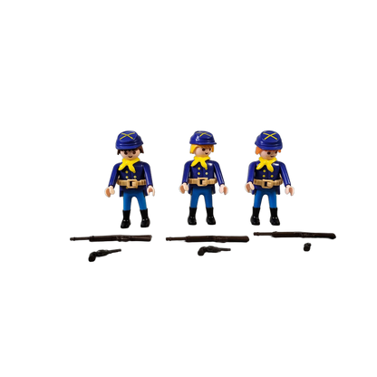 Playmobil 3 Nordstaatler 7047 Western Soldaten Figuren