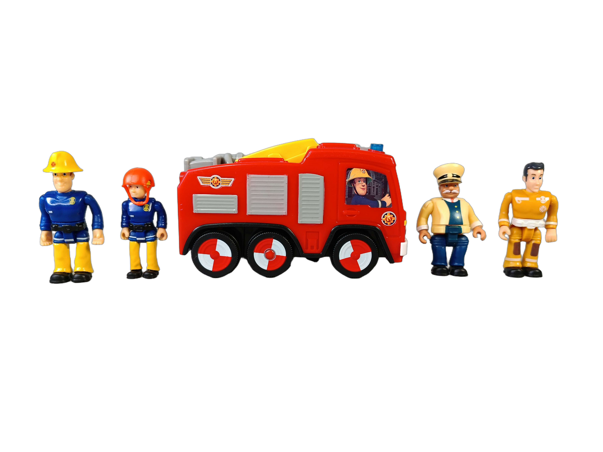 Feuerwehrmann Sam Jupiter Feuerwehrwagen mit Figuren & Zubehör
