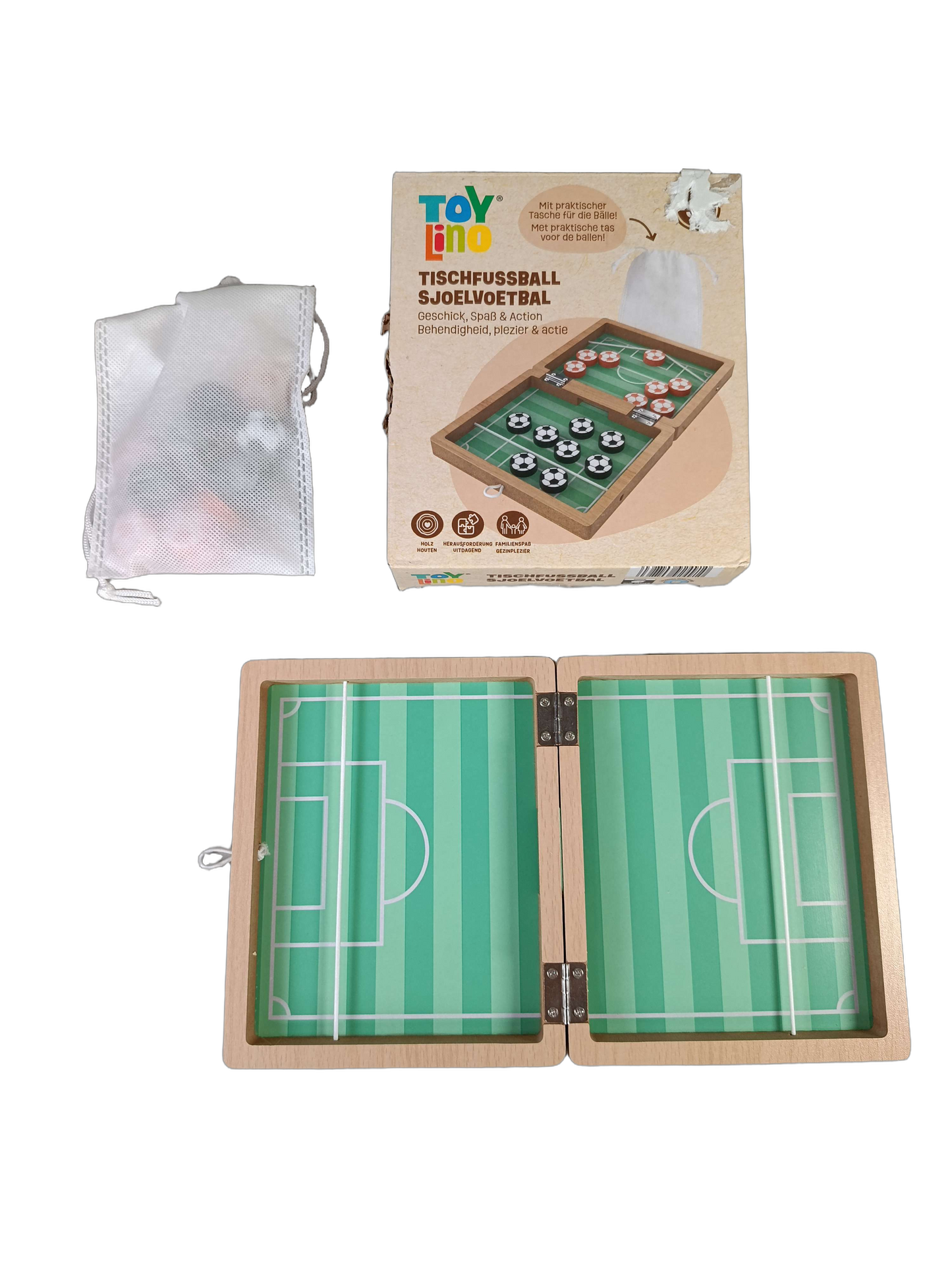 toy lino Tischfußball 1668n-AN Geschicklichkeitsspiel
