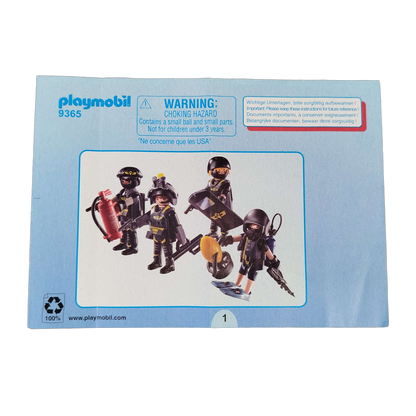 Playmobil SEK Team 9365 Polizei Set