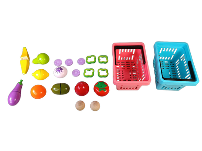 Bundle Einkaufsladen großes Set Lebensmittel & Körbe Rollenspiel
