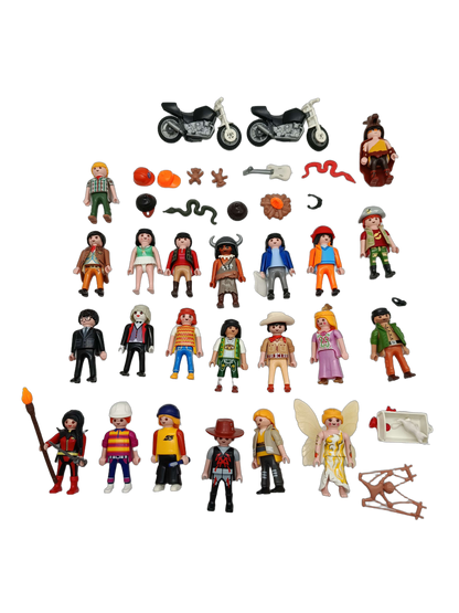 Playmobil Bundle großes Set Figuren, Motorräder, Tiere & Zubehör