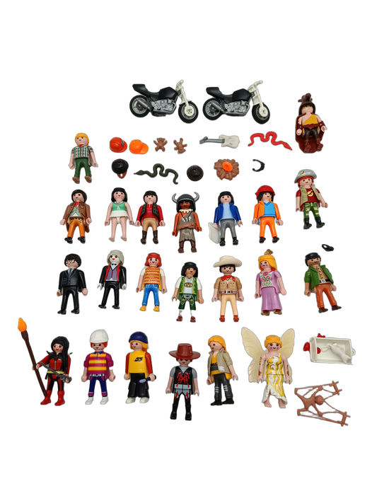 Playmobil Bundle großes Set Figuren, Motorräder, Tiere & Zubehör