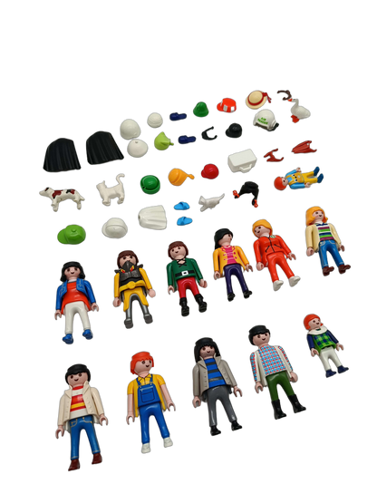 Playmobil Bundle Vintage großes Set Menschenfiguren, Tiere & Zubehör