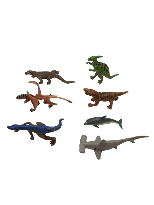 Schleich Tiere Bundle Dinosaurier & Meerestiere 7 Teile Figuren