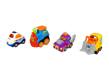 VTech Bundle Tut Tut Baby Flitzer Set von 5 Polizeiauto, Zug, Hahn