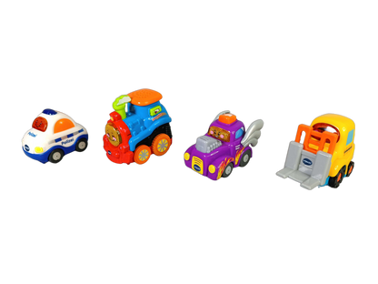VTech Bundle Tut Tut Baby Flitzer Set von 5 Polizeiauto, Zug, Hahn