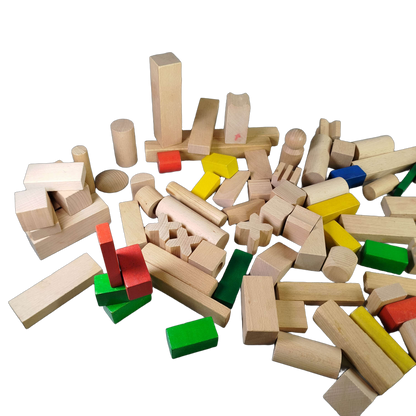 BRIO Holzbausteine natur & farbig Bauklötze Set