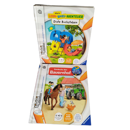 Ravensburger Bundle Tiptoi Bauernhof Buchstaben Set von 3 Lernbücher