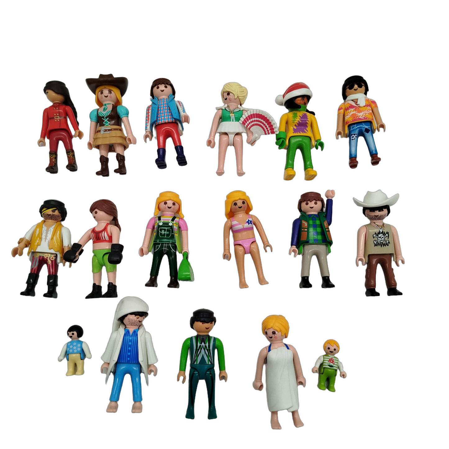 Playmobil Bundle Set von 17 Figuren, mit Zubehör