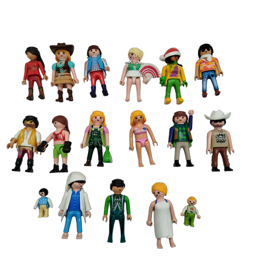 Playmobil Bundle Set von 17 Figuren, mit Zubehör