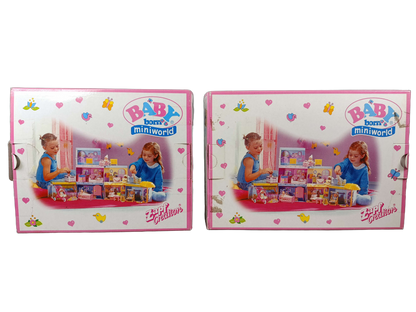 Zapf Creation Bundle BABY born Miniworld Set von 2 Puppen & Zubehör