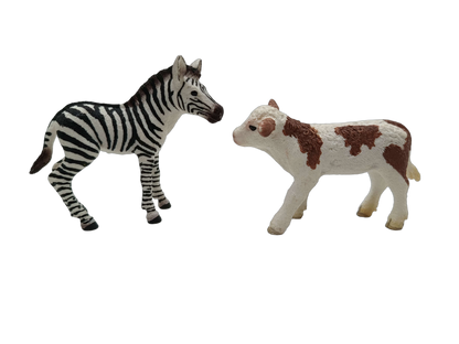 Schleich Tiere Bundle Bauernhof & Wildtiere 9 Teile Tierfiguren