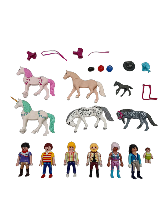 Playmobil Bundle Pferde & Einhorn großes Set Figuren