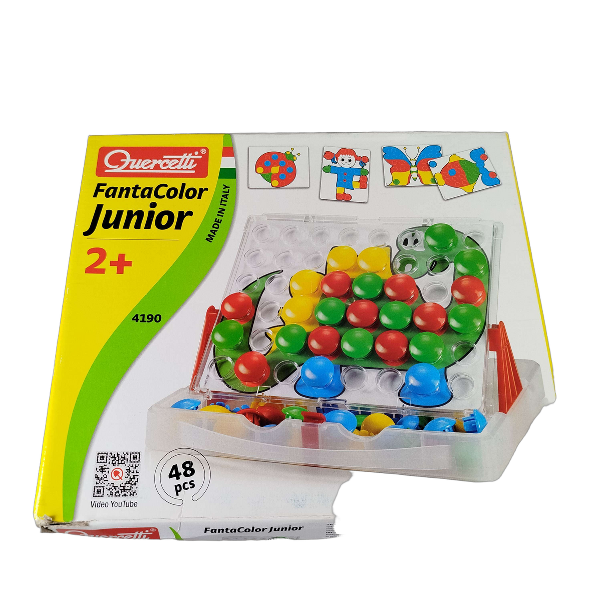 Quercetti Fantacolor Junior 4190 Steckmosaik Bastelspielzeug
