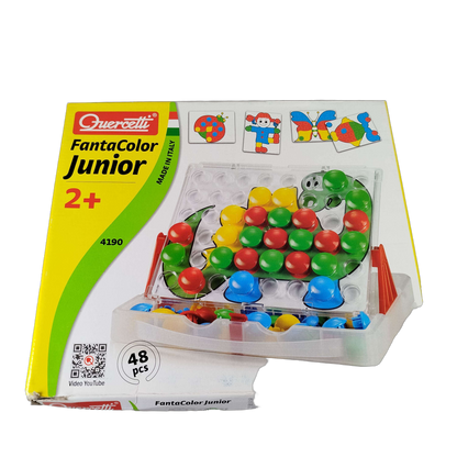 Quercetti Fantacolor Junior 4190 Steckmosaik Bastelspielzeug