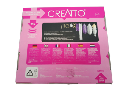KOSMOS Creatto Einhorn 03539 3D-Baukasten mit LED-Lichterkette