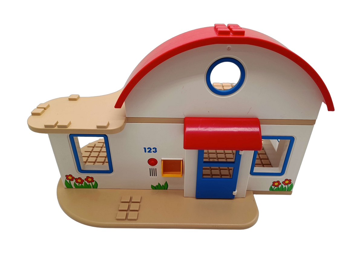 Playmobil 1.2.3 Wohnhaus 6784 Mitnehm-Haus mit Figuren & Zubehör
