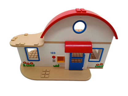 Playmobil 1.2.3 Wohnhaus 6784 Mitnehm-Haus mit Figuren & Zubehör
