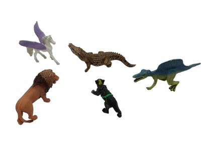 Schleich Tiere Bundle Wildtiere & Dino 5 Teile Tierfiguren