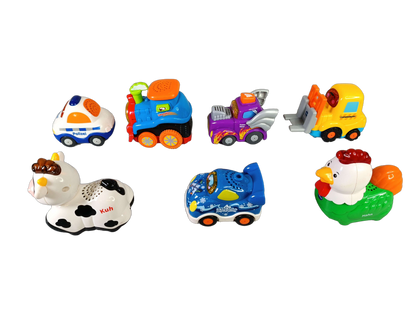 VTech Bundle Tut Tut Baby Flitzer Set von 5 Polizeiauto, Zug, Hahn