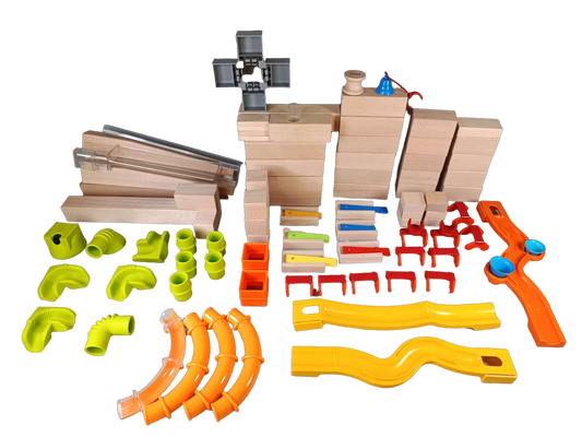 HABA Kugelbahn Bauteile Murmelbahn Holz & Kunststoff Ergänzung