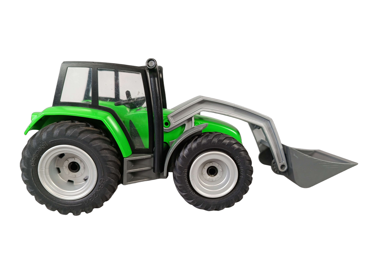 Playmobil 6130 Traktor & Anhänger mit Frontlader, Bauernhof-Fahrzeug