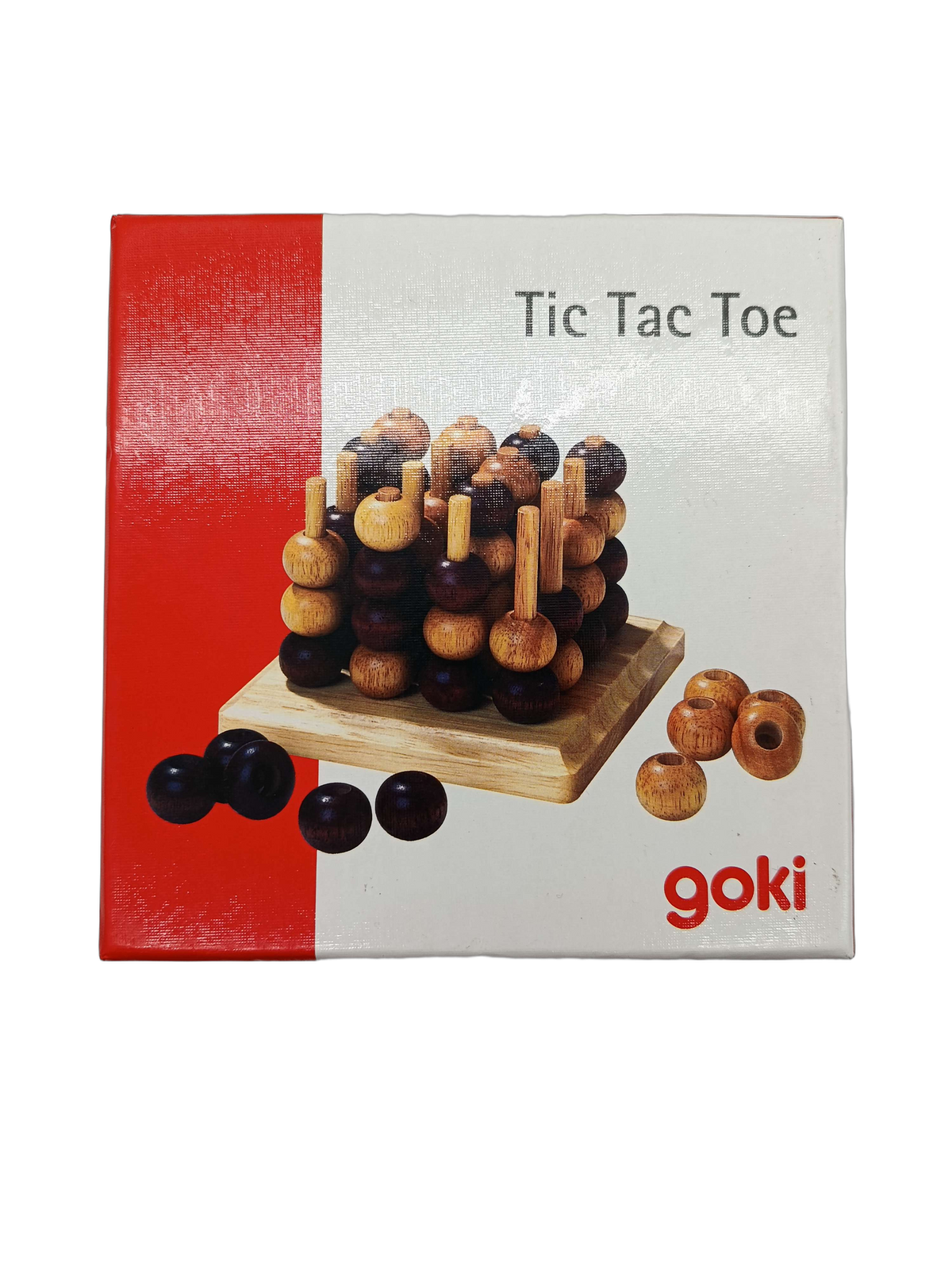 Goki 3D Tic Tac Toe Holz Brettspiel Denkspiel